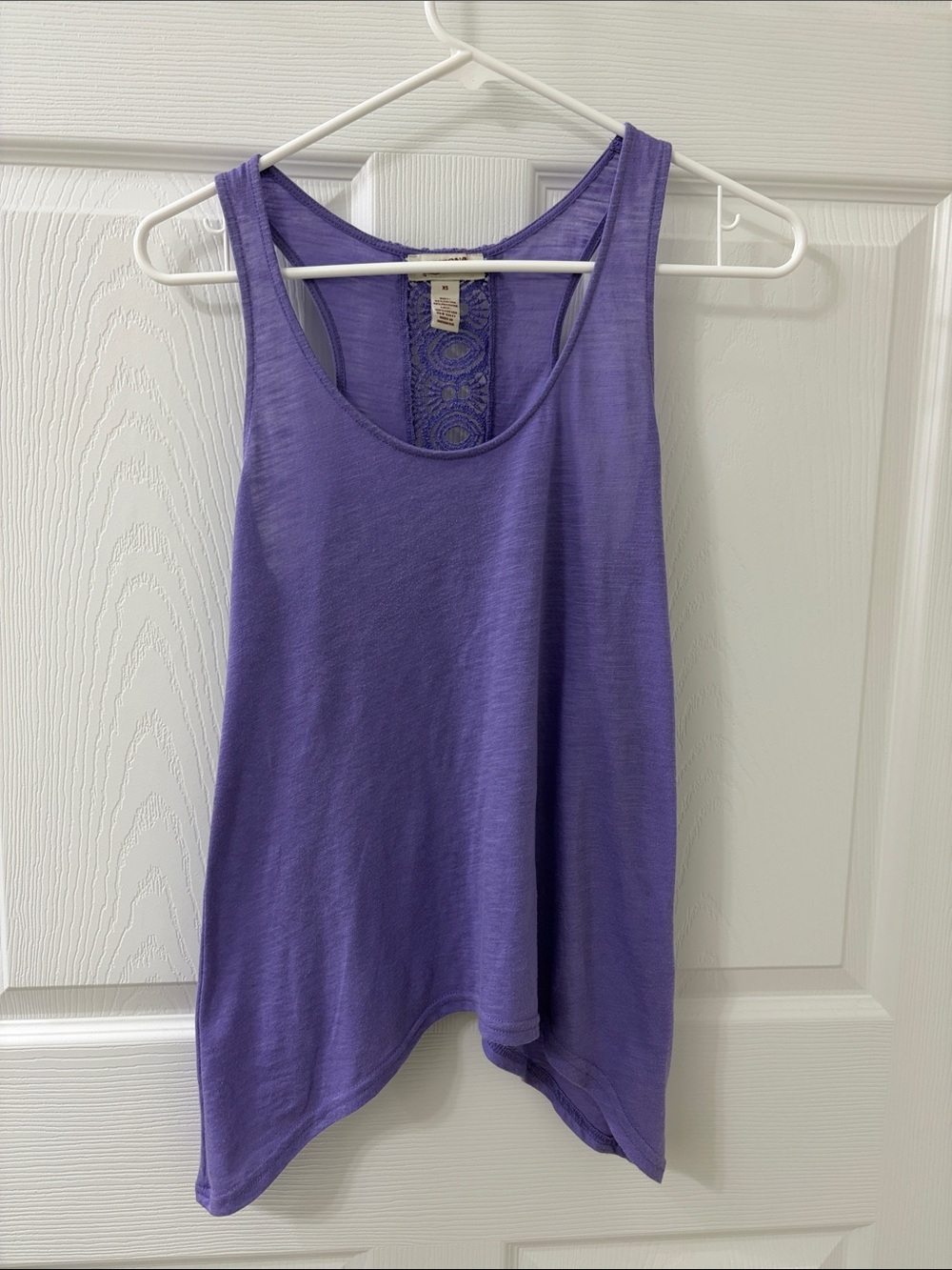 Arizona Jean Company Lavender Lace-Back Racerback Tank